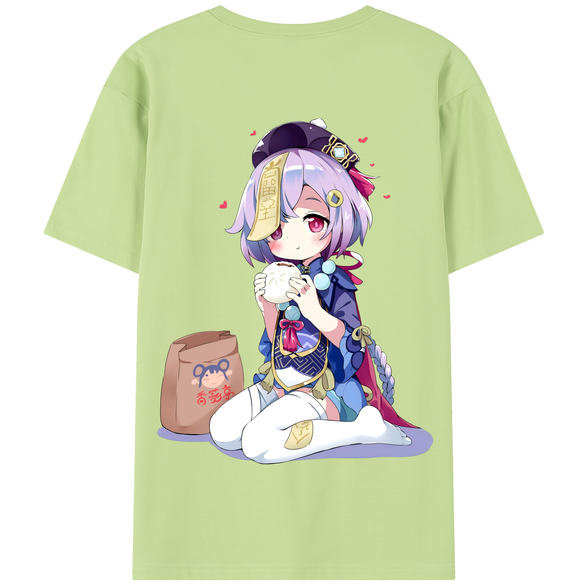 げんし神 七七 なな  genshin Nana 綿100％半袖Tシャツ（背面プリント）